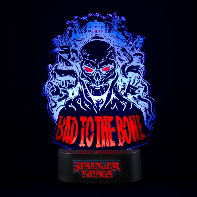 Stranger Things - Bad To The Bone LED night lamp (16 x 24 cm) 2