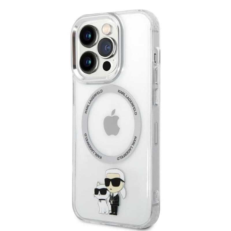 Karl Lagerfeld IML NFT Karl & Choupette MagSafe - Case for iPhone 14 Pro (Clear) 2