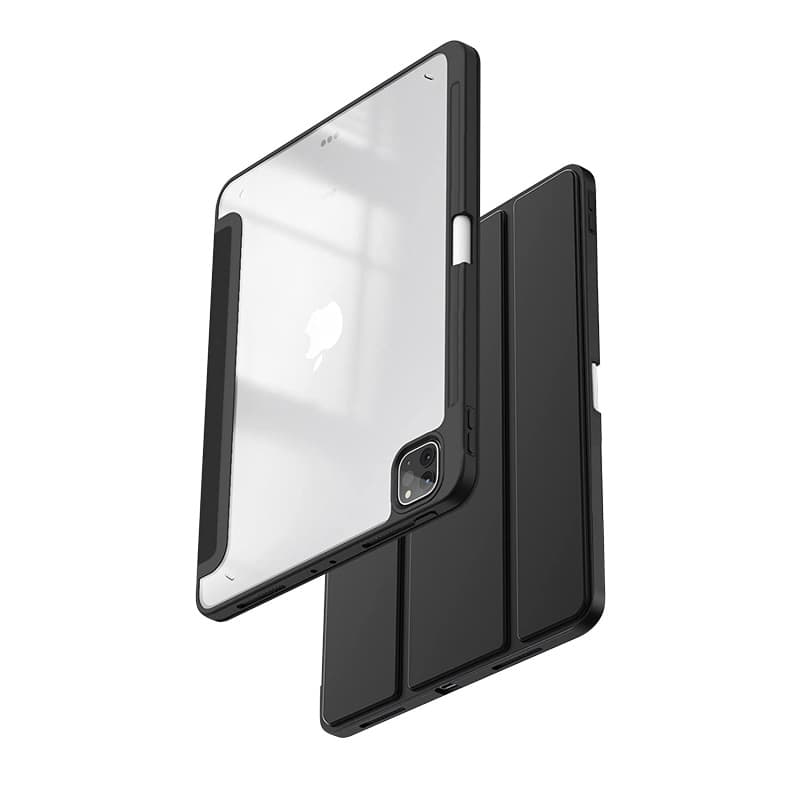 Crong PrimeFolio – Case for iPad Air 11” (2026-2024) / iPad Air 10.9” (5th-4th gen.) / iPad Pro 11" (2022-2021) (Black/Clear) 5