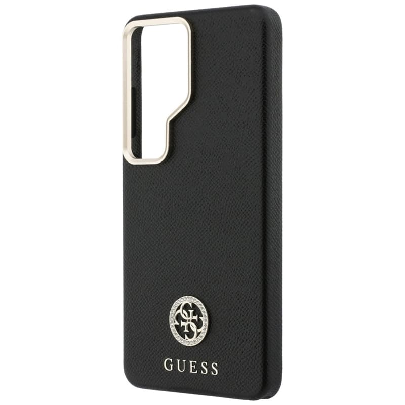 Guess Rhinestone Round Logo MagSafe - Samsung Galaxy S26 Ultra Case (Black) 6