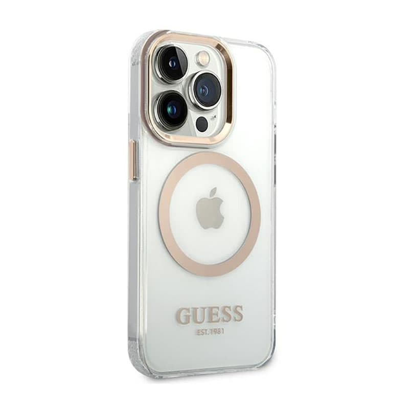 Guess Metal Outline MagSafe - Case for iPhone 14 Pro Max (Clear) 4