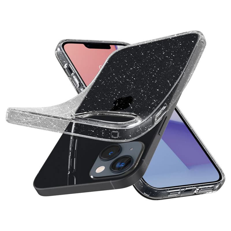 Spigen Liquid Crystal Glitter - Case for iPhone 15 Plus / iPhone 14 Plus (Transparent) 6