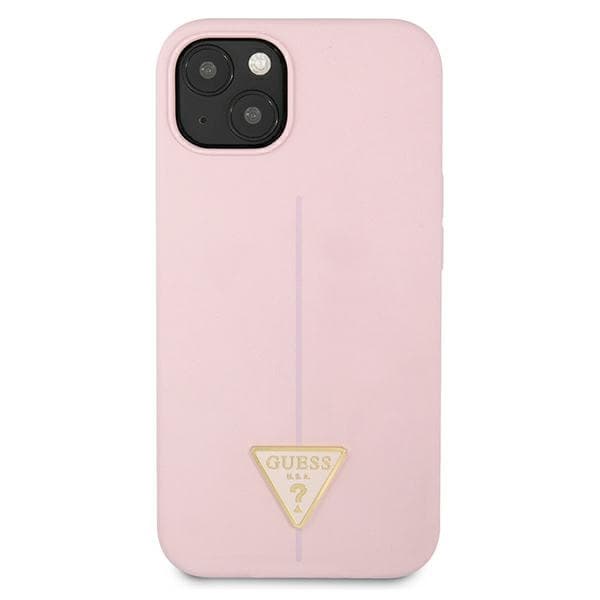 Guess Silicone Triangle Logo - Cover iPhone 13 mini (Purple) 3