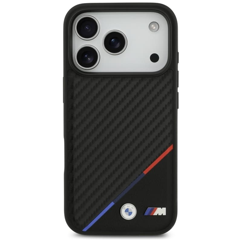 BMW M Carbon Tricolor Line MagSafe - Case iPhone 17 Pro (black) 3