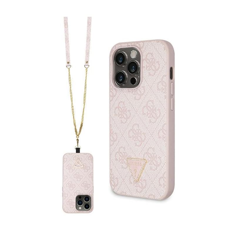 Guess Crossbody 4G Metal Logo - iPhone 15 Pro Case (pink) 1