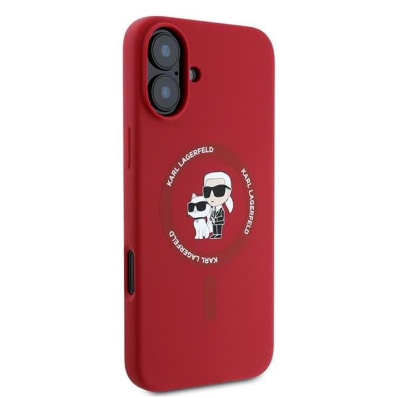 Karl Lagerfeld Silicone Karl & Choupette Ring MagSafe - Case iPhone 16 Plus (red) 4