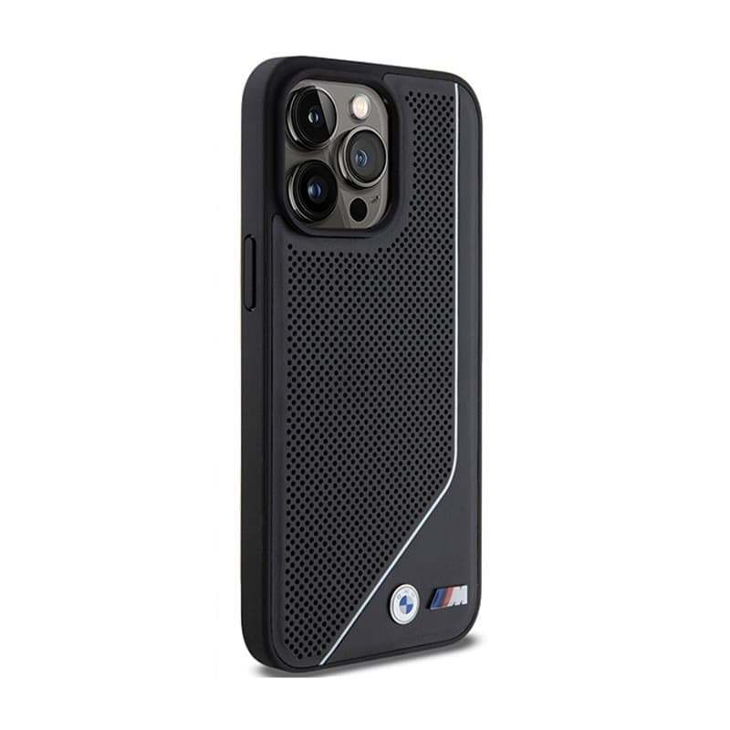 BMW Perforated Twisted Line MagSafe - Case for iPhone 15 Pro (black) 4