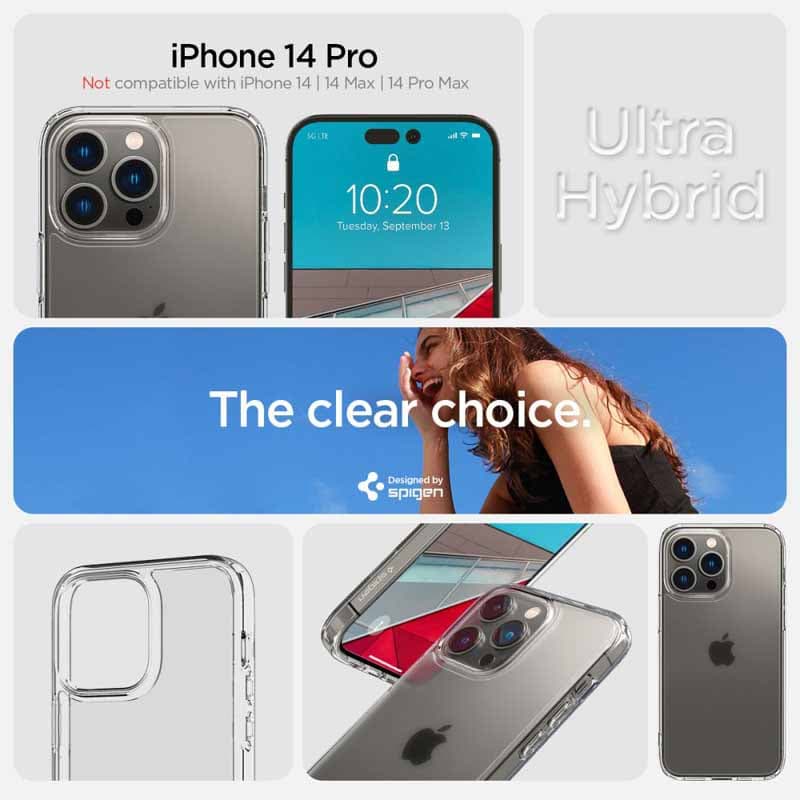 Spigen Ultra Hybrid - Case for Google Pixel 9 Pro XL (Crystal Clear) 7