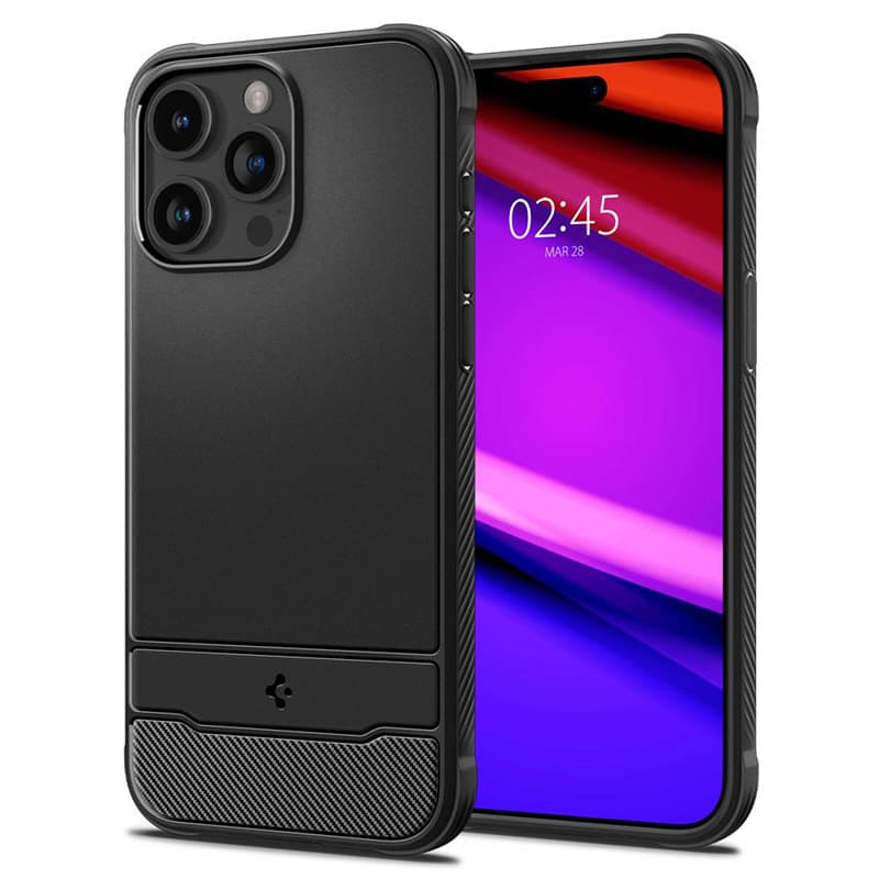 Spigen Rugged Armor Mag MagSafe - Case for iPhone 15 Pro (Matte Black) 2