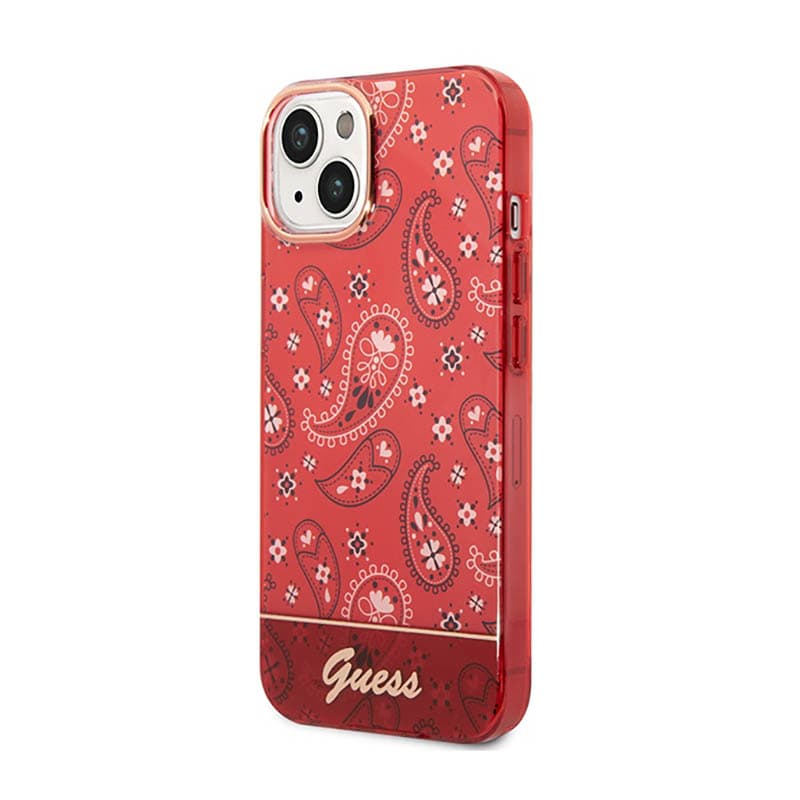 Guess Bandana Paisley - Case for iPhone 14 Plus (red) 2