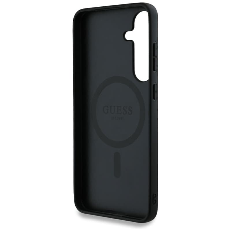 Guess 4G Round Patch Classic Logo MagSafe - Case for Samsung Galaxy S25 (brown) 7