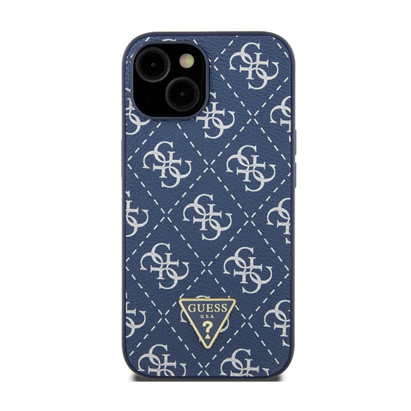 Guess 4G Triangle Metal Logo - Case for iPhone 15 Plus (blue) 3