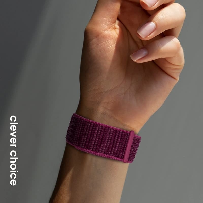 Crong Nylon - Sport Band for Apple Watch 38/40/41/42 mm (Magenta Fusion) 4