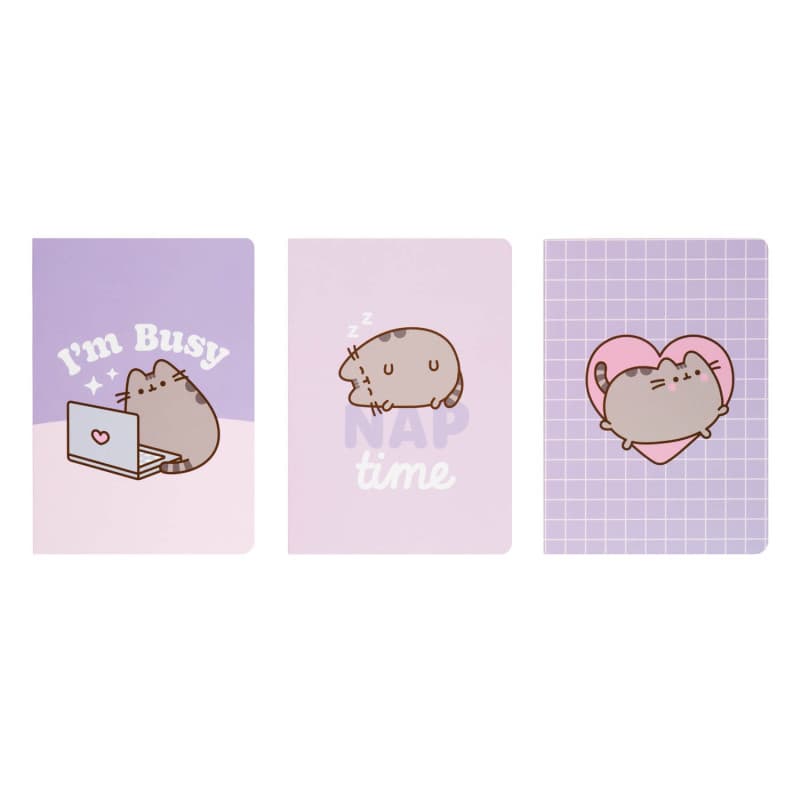 Pusheen - Set of A6 notebooks from the Moments collection, 3 pcs. 2