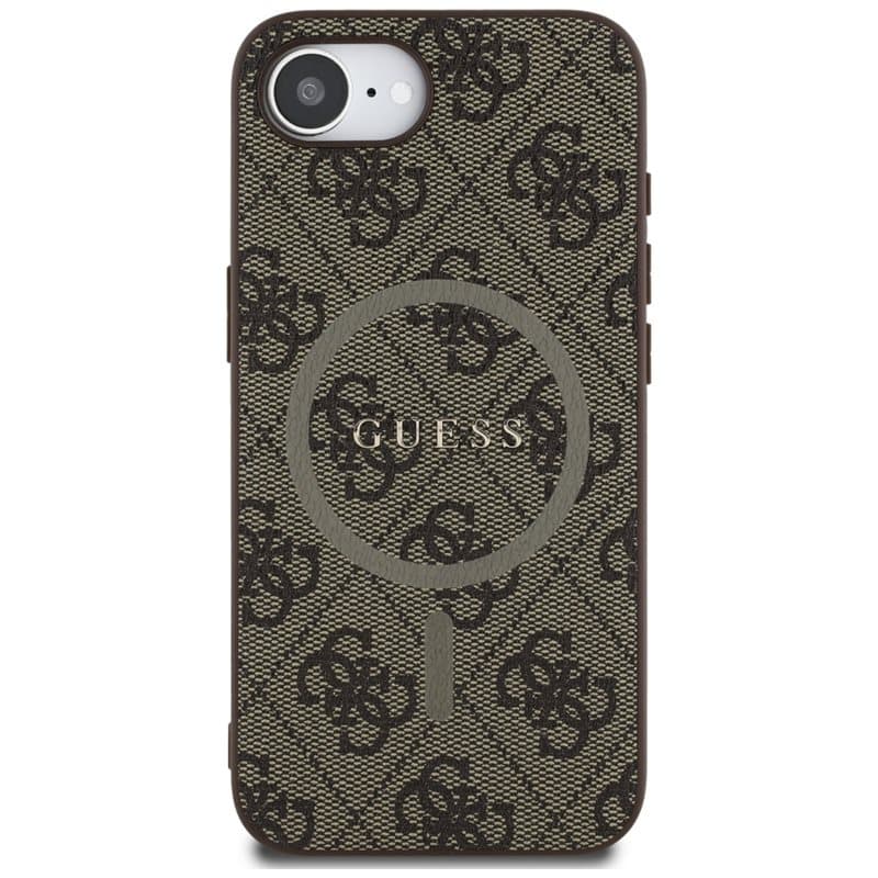 Guess 4G Ring Classic Logo MagSafe - Case for iPhone 16e (brown) 3