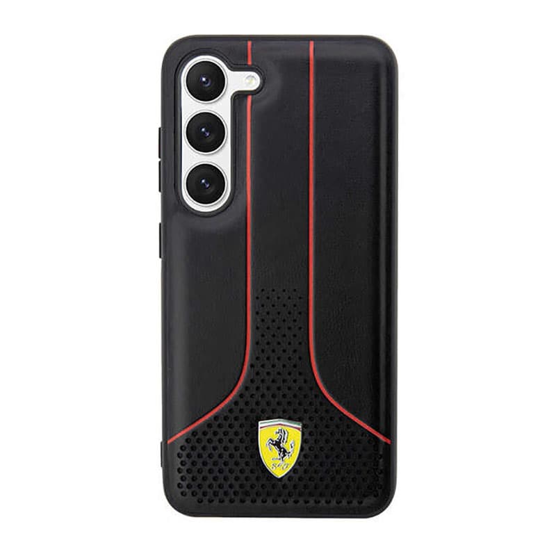 Ferrari Perforated 296P Collection - Case for Samsung Galaxy S23 (Black) 3