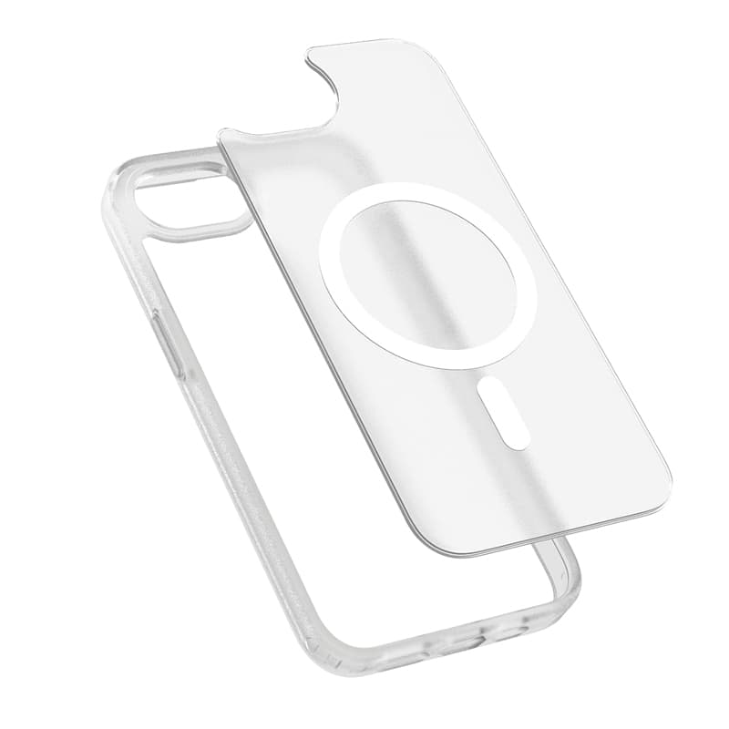 Crong Hybrid Matte Magnetic - MagSafe Case iPhone 17e / 16e (White) 3