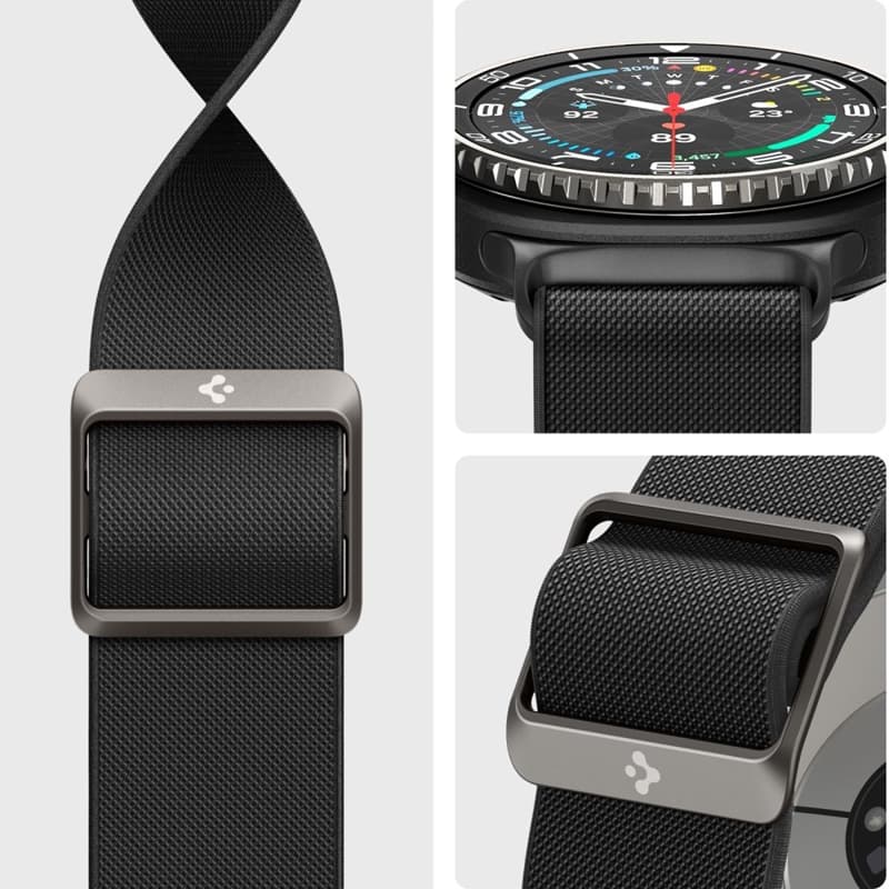 Spigen Fit Lite - Strap for Samsung Galaxy Watch 8 / 8 Classic 40 / 44 / 46 mm (Black) 8