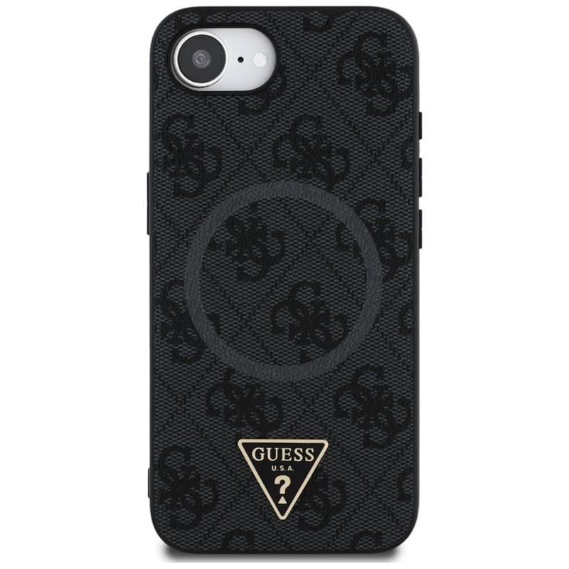 Guess 4G Ring Triangle Logo MagSafe - Case for iPhone 16e (black) 3