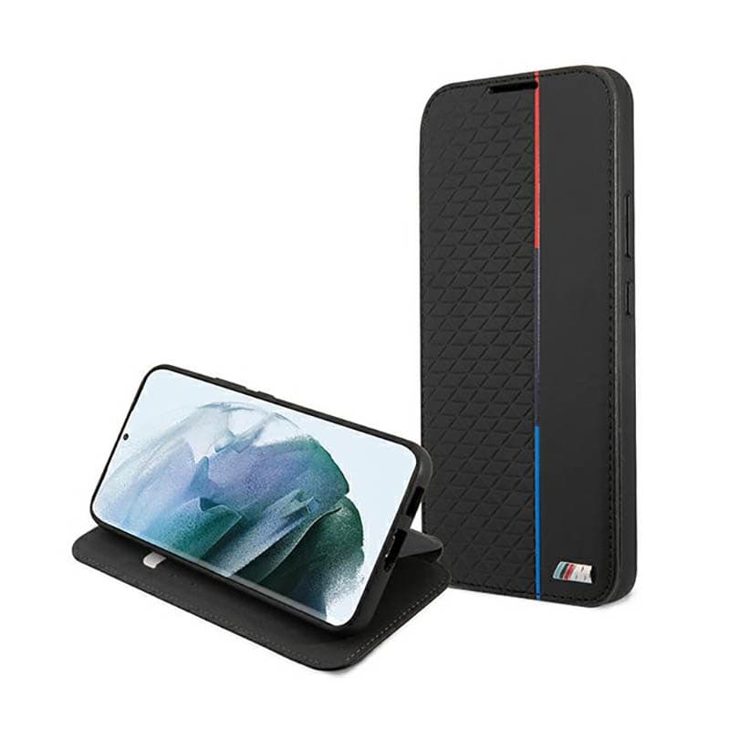 BMW Booktype M Collection Triangles - Case for Samsung Galaxy S22+ (Black) 5