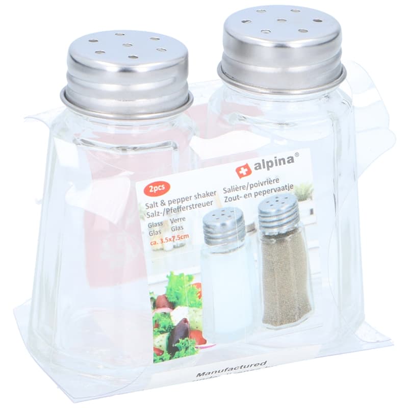 Alpina - Glass salt and pepper shakers 1