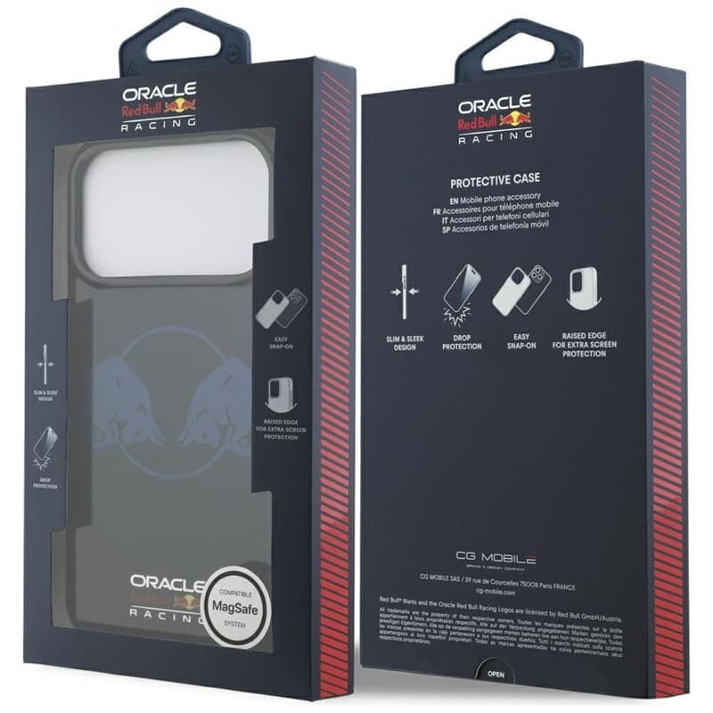 Red Bull IML Transparent Two Bulls MagSafe - iPhone 17 Pro Max Case (Navy Blue) 8