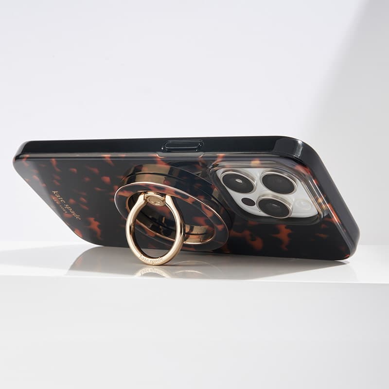 Kate Spade New York Magnetic Ring Stand - MagSafe finger holder with stand function (Tortoiseshell) 6