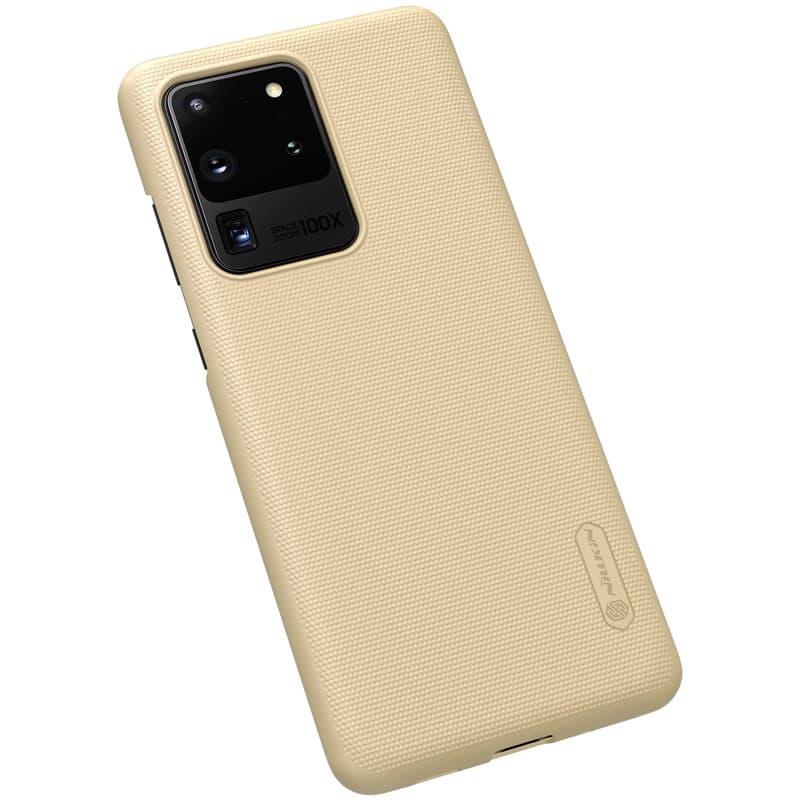 Nillkin Super Frosted Shield - Case for Samsung Galaxy S20 Ultra (Golden) 4