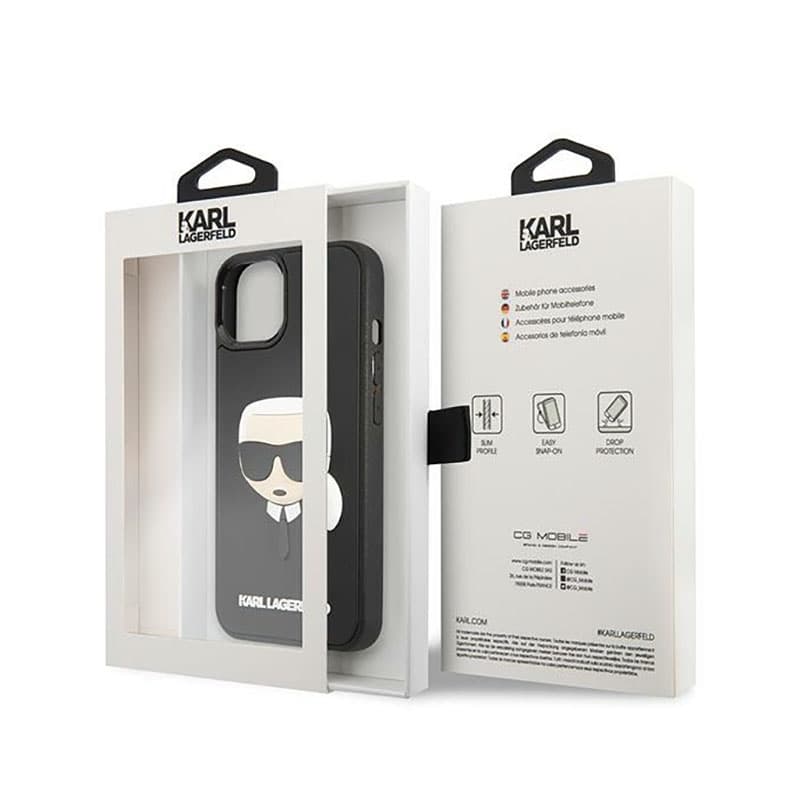 Karl Lagerfeld 3D Rubber Karl's Head - Case for iPhone 14 Plus (Black) 8