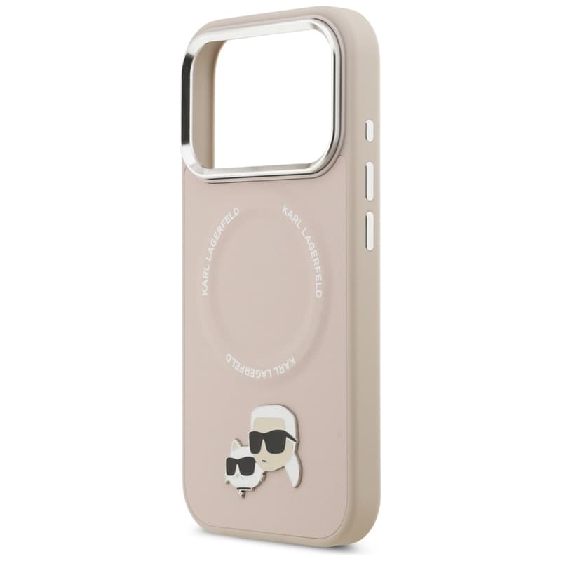 Karl Lagerfeld Karl & Choupette Pins MagSafe - Case for iPhone 17 Pro (pink) 6