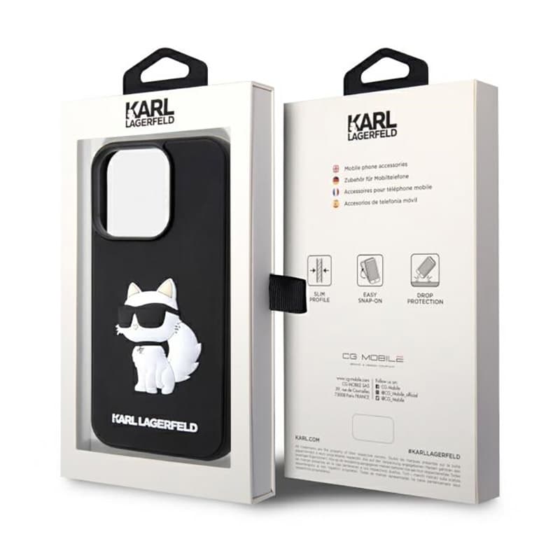 Karl Lagerfeld 3D Rubber NFT Choupette - Case for iPhone 14 Pro (Black) 8