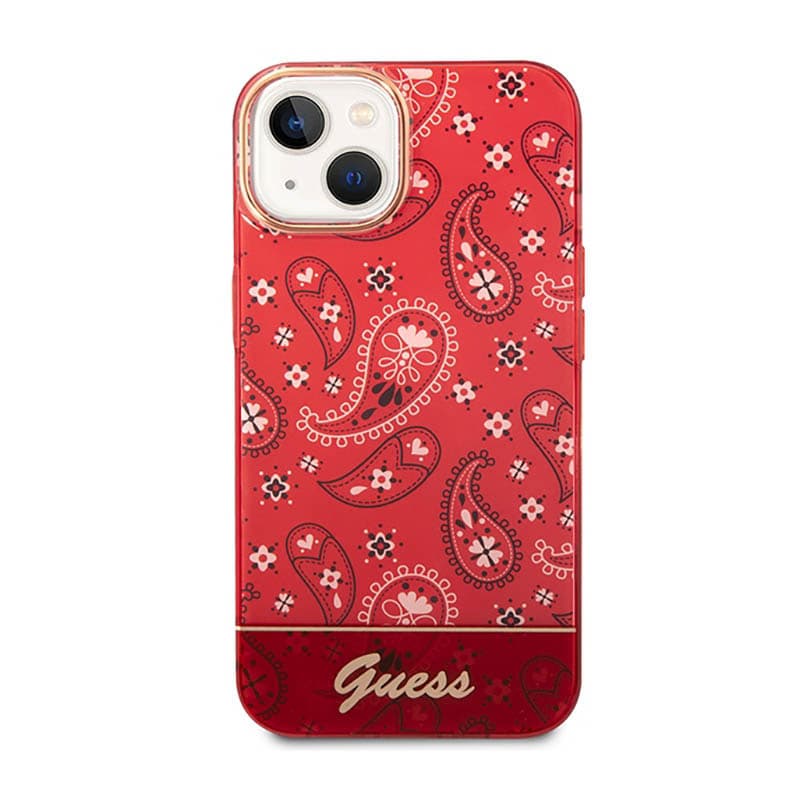 Guess Bandana Paisley - Case for iPhone 14 Plus (red) 3