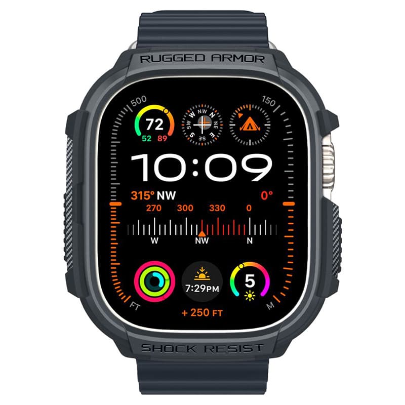 Spigen Rugged Armor - Case for Apple Watch Ultra 1/2 49 mm (Dark Grey) 7