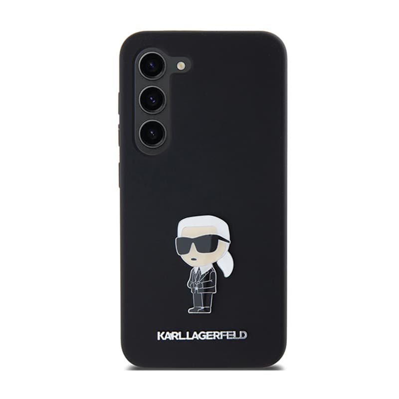 Karl Lagerfeld Silicone Ikonik Metal Pin - Case Samsung Galaxy S24 (czarny) 3