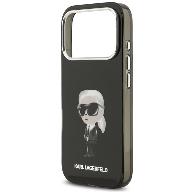 Karl Lagerfeld IML Aquarelle Karl & Logo MagSafe - Case iPhone 17 Pro (Black) 6
