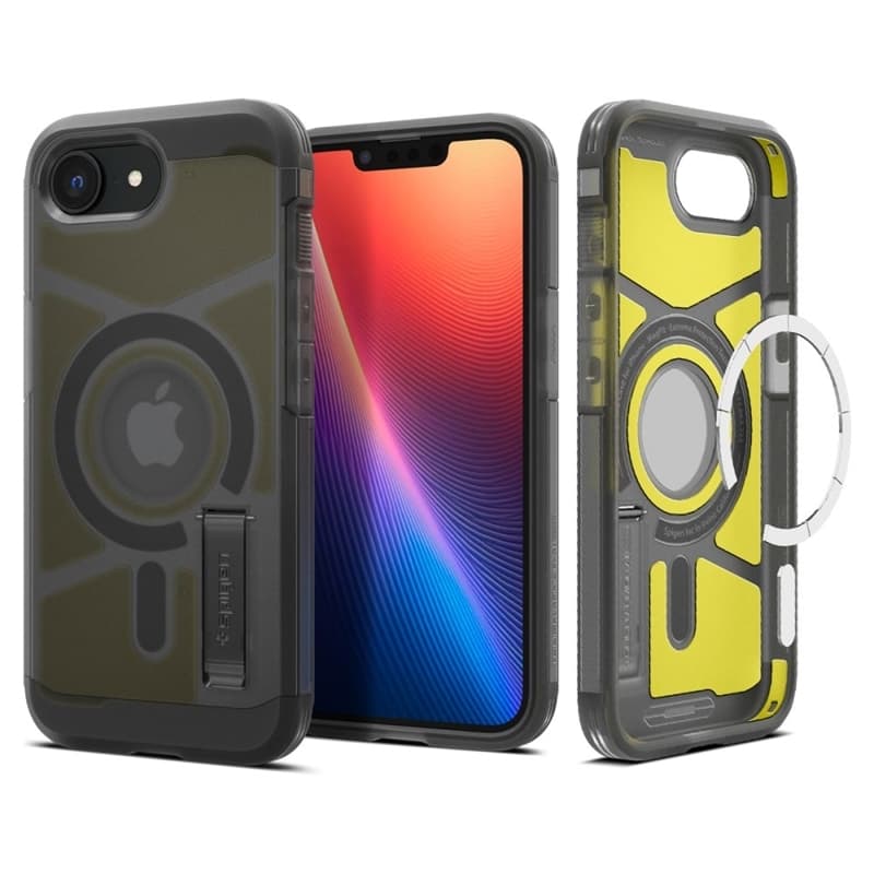 Spigen Tough Armor Mag MagSafe - Case for iPhone 17e / 16e (Frost Black) 2