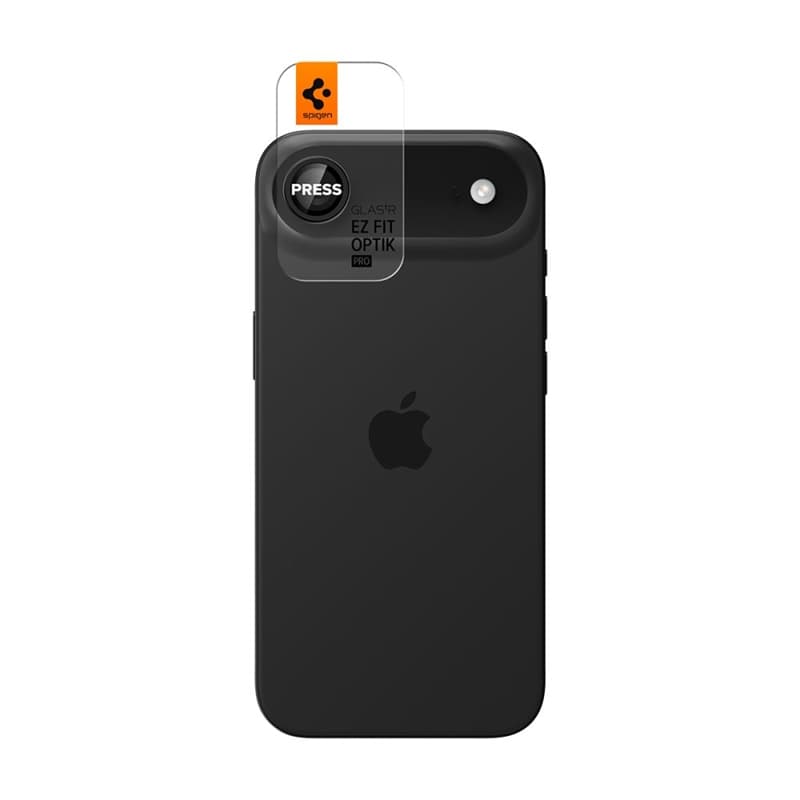 Spigen Optik Pro GLAS.TR EZ Fit Camera Protector 2-Pack - Lens Protector for iPhone Air (2 pcs) (Black) 2