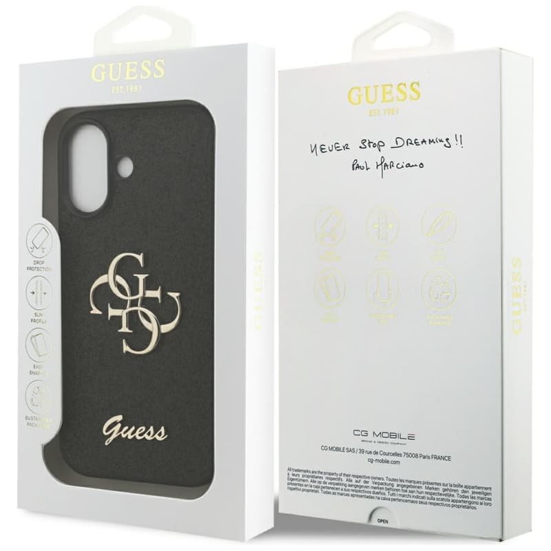Guess Fixed Glitter Big 4G - Case iPhone 17 (black) 8
