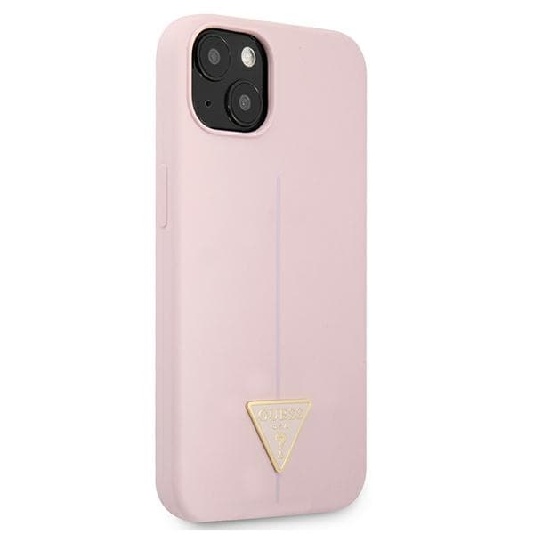 Guess Silicone Triangle Logo - Cover iPhone 13 mini (Purple) 4