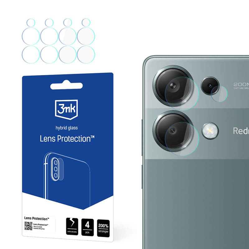 3mk Lens Protection - Camera lens glass for Xiaomi Redmi Note 13 Pro 4G (4 sets) 1