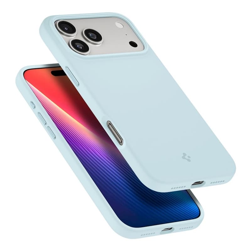 Spigen Silicone Fit Mag MagSafe - Case for iPhone 17 Pro (Mute Blue) 8