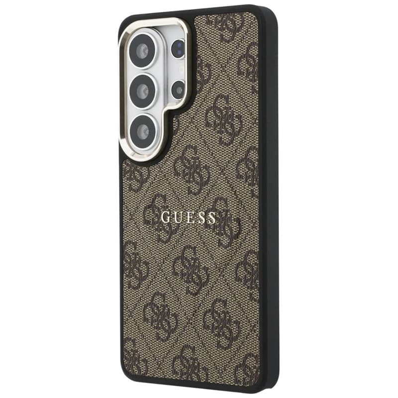 Guess 4G Embossed Ring MagSafe - Samsung Galaxy S26 Ultra Case (Brown) 2