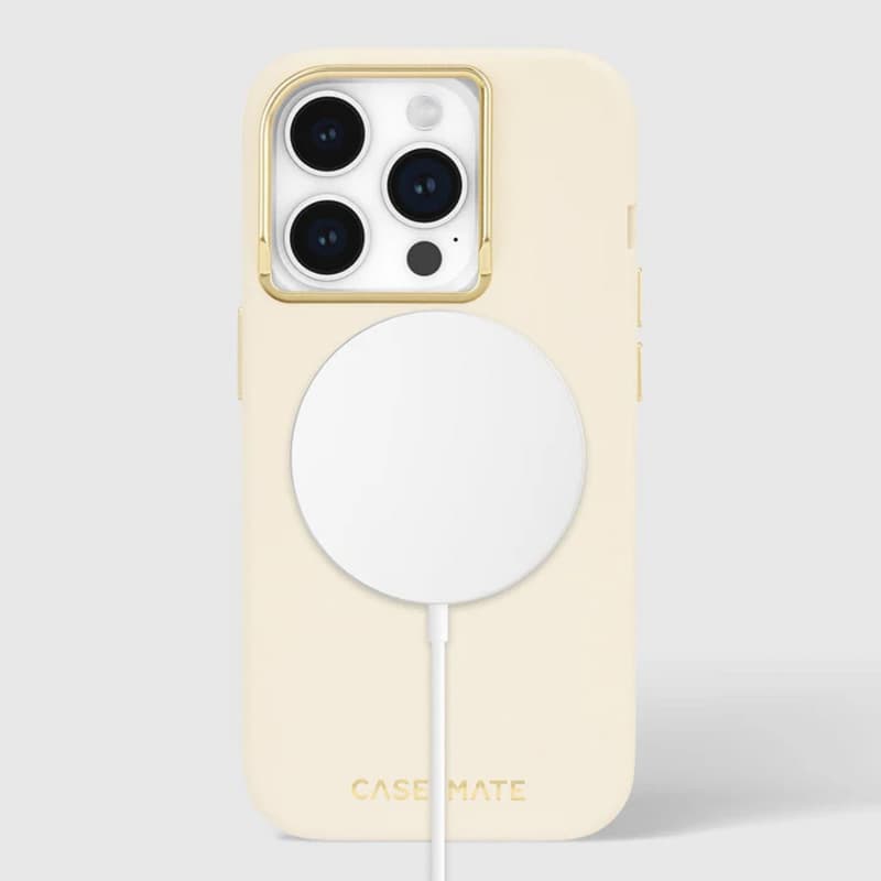Case-Mate Silicone MagSafe - Case iPhone 15 Pro (Beige) 2