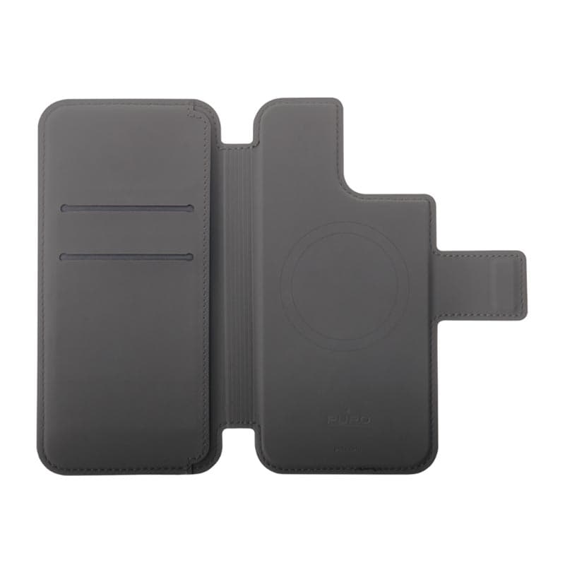 PURO Folio MagSafe Case  - Case 2in1 for iPhone 15 Plus / 14 Plus / 12 Pro Max (Black) 4