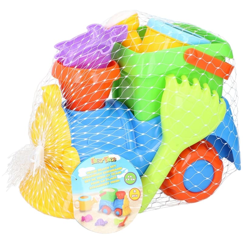 Eddy toys - Sandbox toy set 8 pcs. Train 6