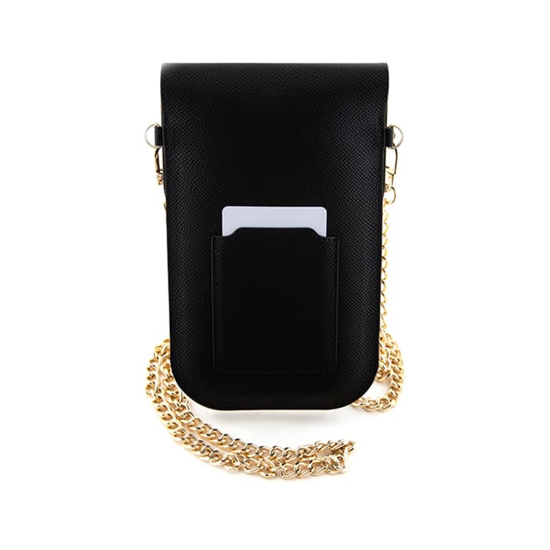 Hello Kitty Leather Metal Logo Chain - Phone crossbody bag (black) 2