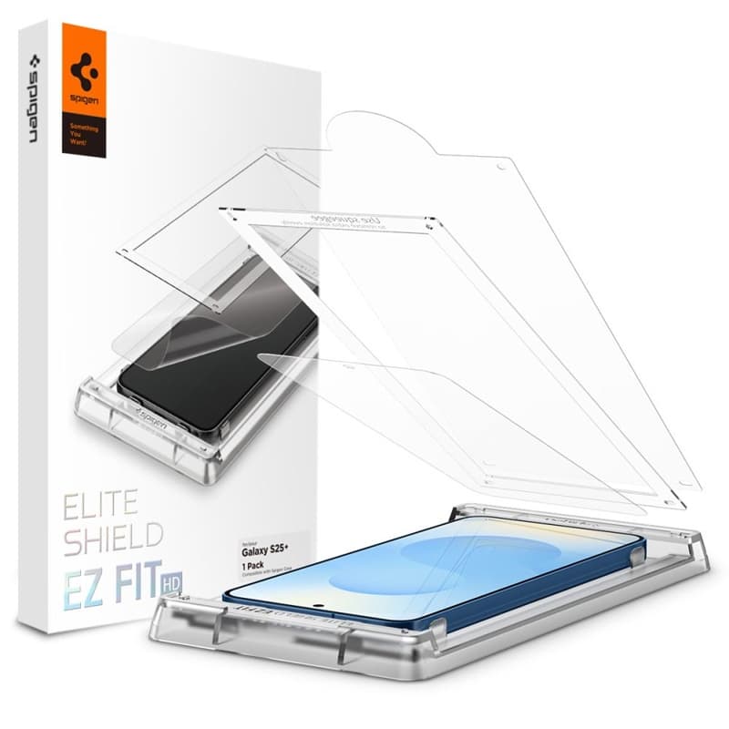 Spigen Elite Shield EZ Fit HD - Hydrogel Screen Protector for Samsung Galaxy S25+ (Clear)
