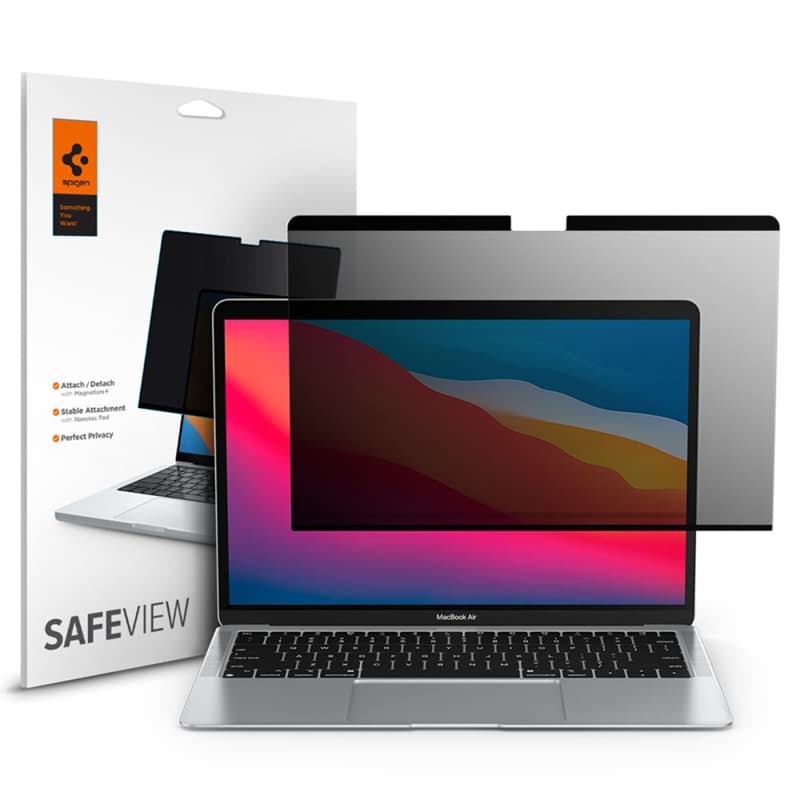 Spigen SafeView Privacy - Privacy Film for MacBook Air 13.6" M4 (2025) / M3 (2024) / M2 (2022)