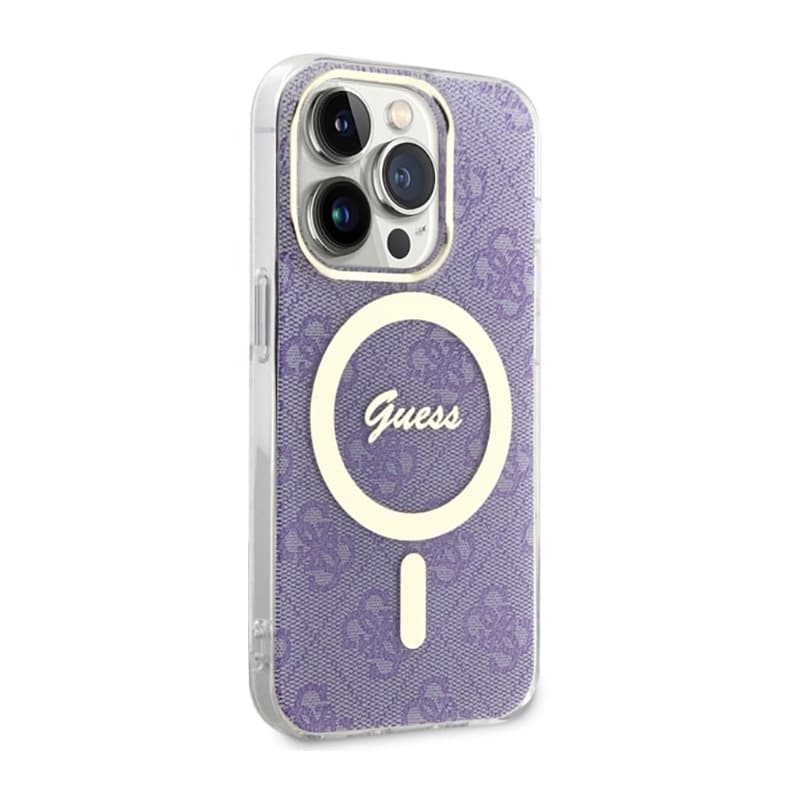 Guess 4G MagSafe - Case for iPhone 14 Pro (Purple) 4