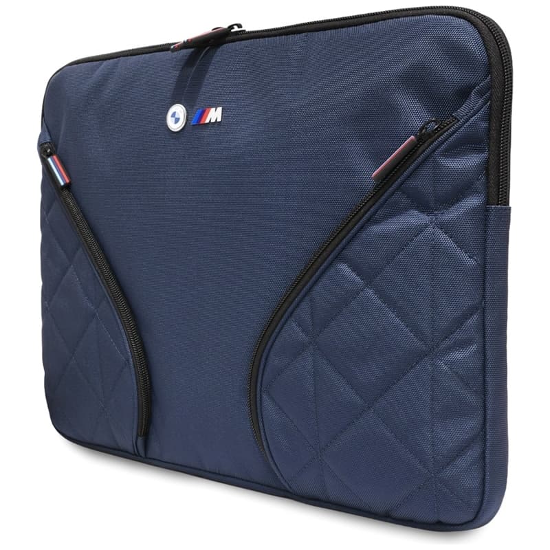 BMW Nylon Pockets & Metal Logo Sleeve - Sleeve for 16" Notebook (Navy Blue) 2